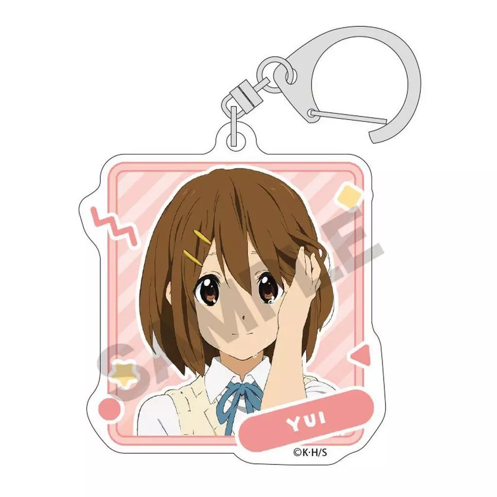けいおん! グラフアート　アクリルキーホルダー　平沢唯 けいおん！ ぷにこれ！キーホルダー(スタンド付) 平沢 唯