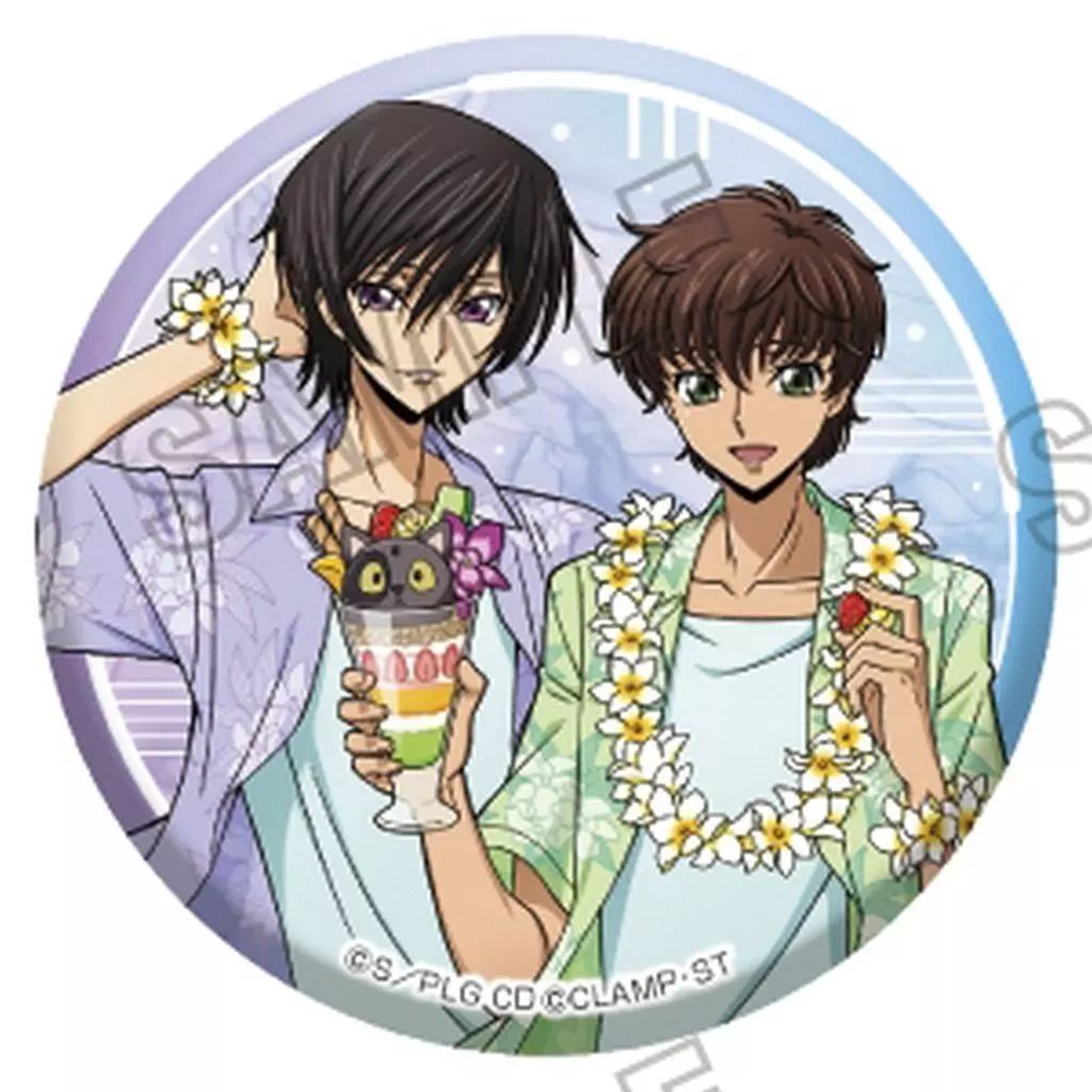 中古】バッジ・ビンズ 5.ルルーシュ＆枢木スザク 「コードギアス 反逆