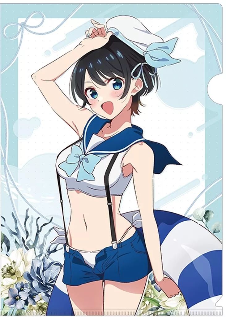 中古】クリアファイル 更科瑠夏(マリンセーラー水着) クリアファイル