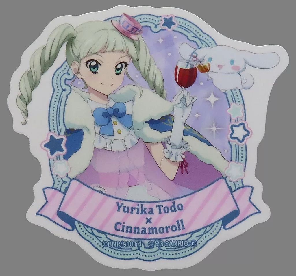 中古】シール・ステッカー 藤堂ユリカ×シナモロール ダイカットスマホ