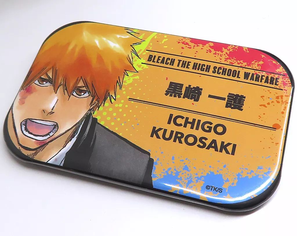 BLEACH WORLD グリッター缶バッジ 黒崎一護 中古】バッジ・ビンズ 黒崎一護 「BLEACH-ブリーチ-×横浜