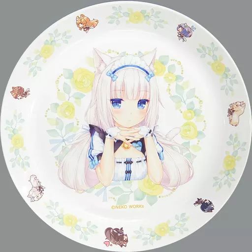 中古】皿・茶碗 バニラのランチプレート 「ネコぱら」 character1 2018