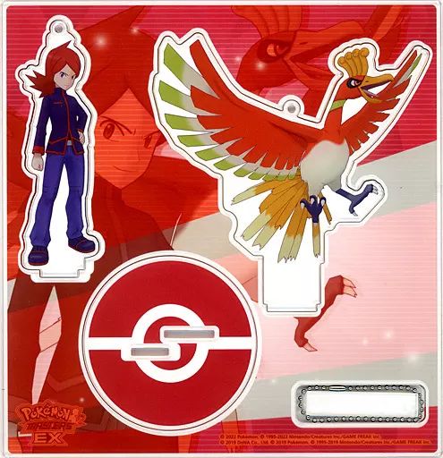 中古】雑貨 シルバー＆ホウオウ アクリルスタンドキーホルダー