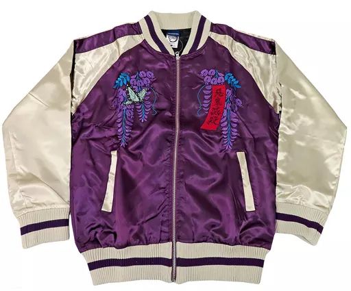 衣類 胡蝶しのぶ スカジャン パープル Mサイズ 鬼滅の刃