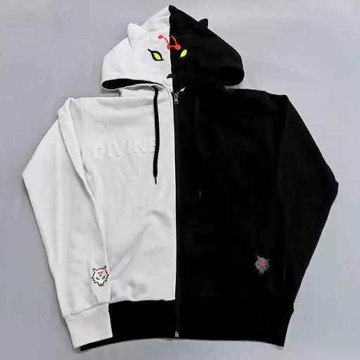 衣類 伏黒恵の玉犬 パーカー ホワイト×ブラック Mサイズ 呪術廻戦 ユニバーサル スタジオ ジャパン