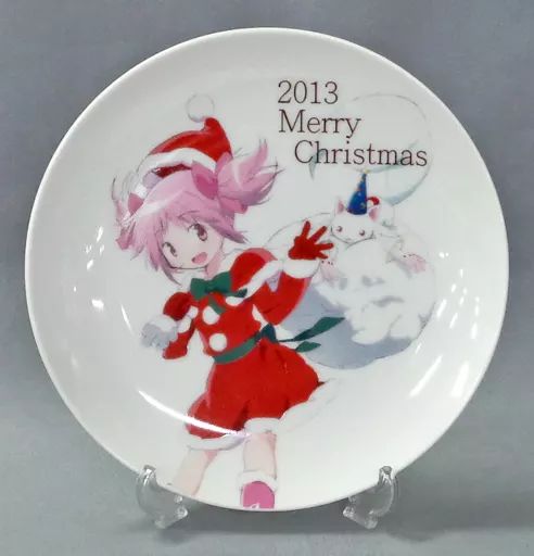 中古】皿・茶碗(キャラクター) 鹿目まどか＆キュゥべえ クリスマス限定