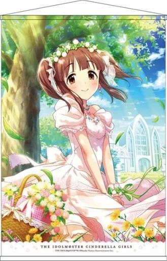 【非売品】アイドルマスター シンデレラガールズ 緒方智絵里 B2 ポスター 中古】タペストリー 緒方智絵里(ブライダルエンジェル + Ver.) B2