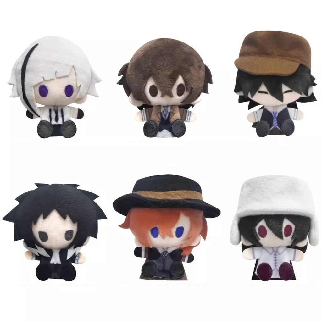 【中古】ぬいぐるみマスコット・ぬいぐるみバッジ 全6種セット 「文豪ストレイドッグス プラッシュマスコット」 公式ぬいぐるみバッジ｜おすすめグッズ | 東京ディズニーリゾート