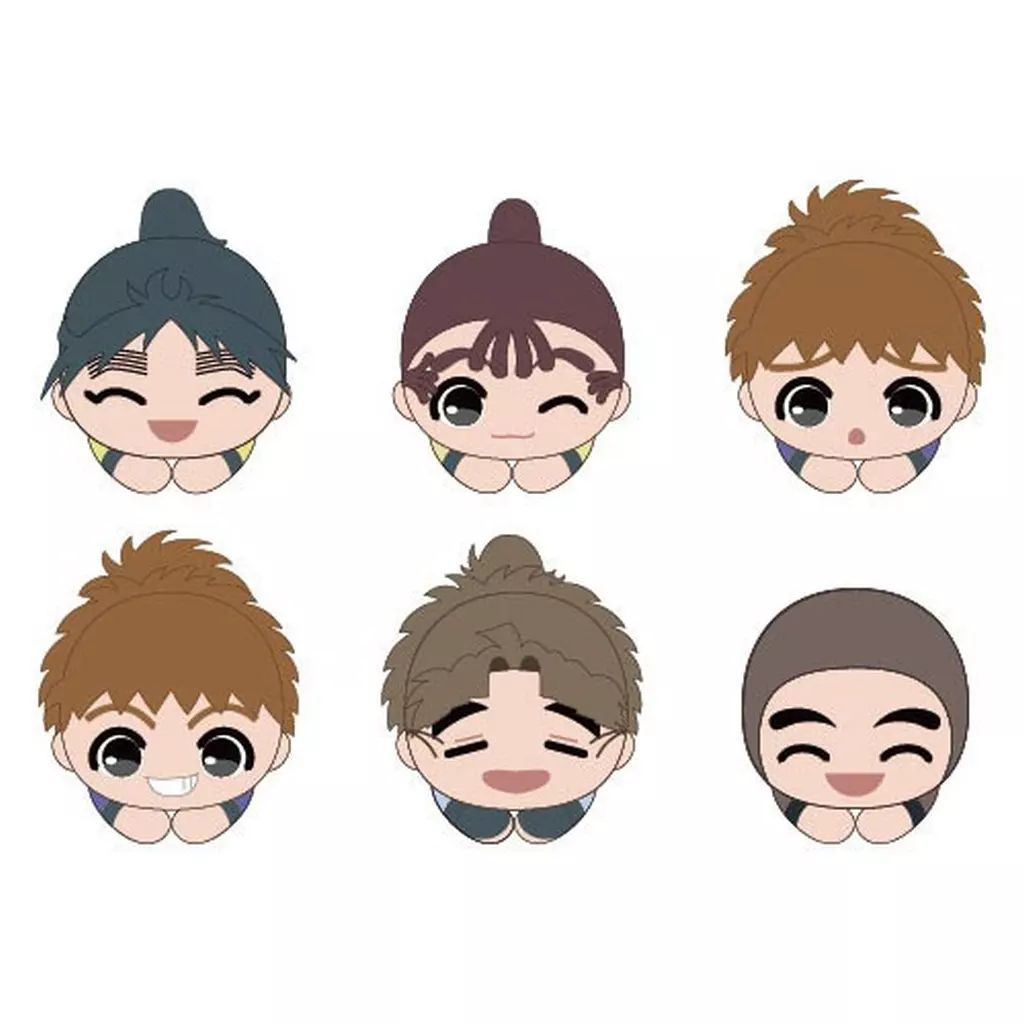 中古】ぬいぐるみマスコット・ぬいぐるみバッジ 全6種セット 「忍たま 