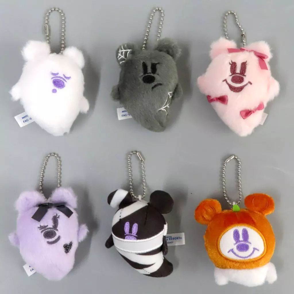 ぬいぐるみマスコット ぬいぐるみバッジ 全6種セット ディズニー ハロウィーン2025 ぬいぐるみチャーム 東京ディズニーリゾート