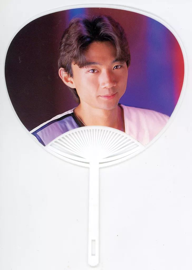 中古】うちわ・扇子 内海光司(光GENJI)/背景：グラデーション ミニ