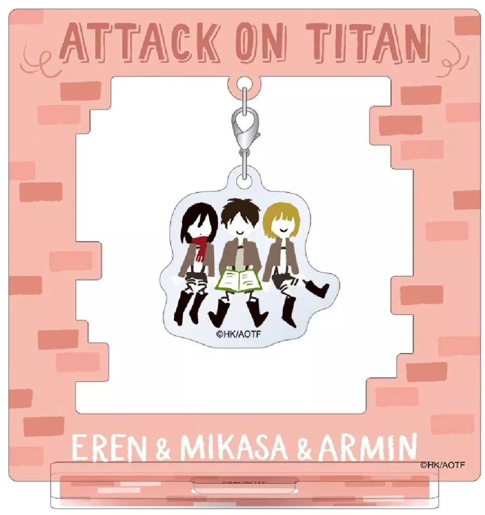 中古】アクリルスタンド・アクリルパネル エレン＆ミカサ＆アルミン