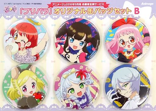 プリパラ✡ひびき✡缶バッジ✡7個セット 中古】バッジ・ピンズ(キャラクター) B.あろま＆みかん＆あじみ