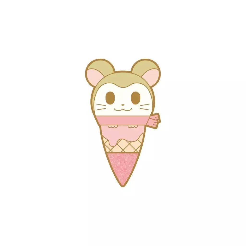 中古】バッジ・ビンズ マフラーちゃん 「とっとこハム太郎 アイスたぴ