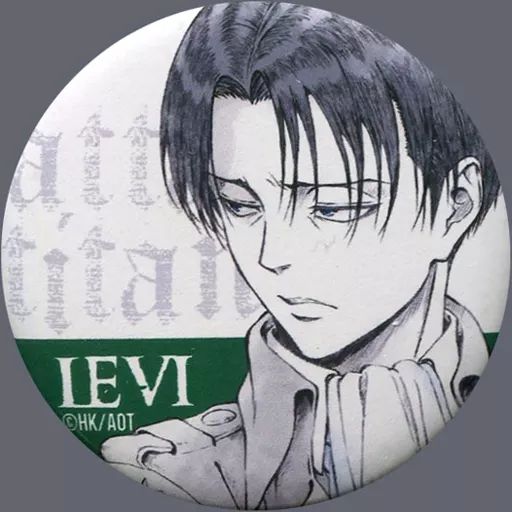 バッジ ピンズ キャラクター リヴァイ 描き下ろし缶バッジ 進撃の巨人 浅野恭司 WIT STUDIO原画展グッズ