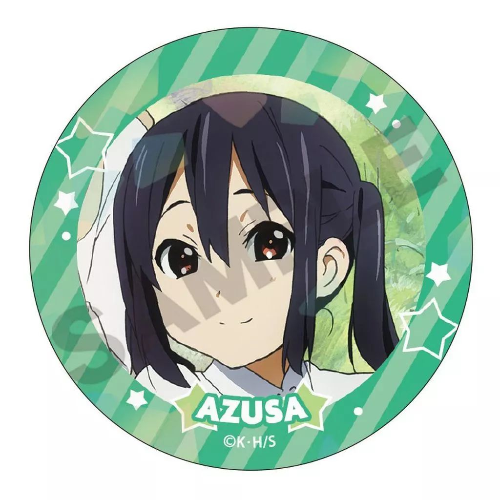 けいおん　中野梓　缶バッジ 中古】バッジ・ビンズ 中野梓(ヘッドホン無し) 「けいおん