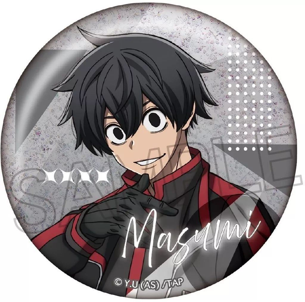 中古】バッジ・ビンズ 淀川真澄 「桃源暗鬼 グリッター缶バッジVol.2