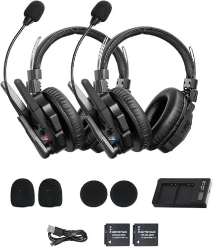 SYNCO XTALK Xmax 2 インターカムヘッドセットシステム 4 GHz 1640フィート 500メートル デュアルイヤーチームコミュニケーションヘッドセット ライブショー ステージパフォーマンス ムービー撮影用 fdc b 244