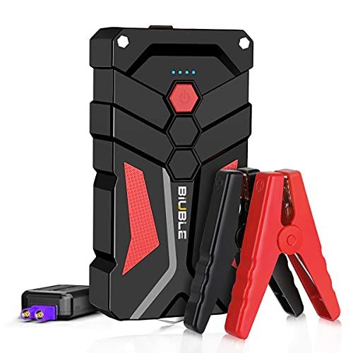 ジャンプスターター 12800 mAh大容量 2000 Aピーク電流 最大7.0 Lガソリン車 5.5 Lディーゼル車対応 12 V 車用エンジンスターター 緊急始動 機能 LEDライト搭載 二年保証 JS 001 e 64 bed 5 b