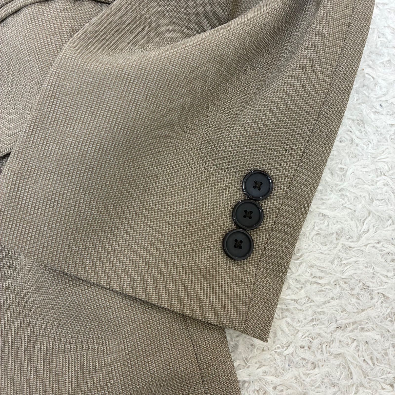 高伸縮スーツ】GU セットアップスーツ トラベル ベージュ ビジネス