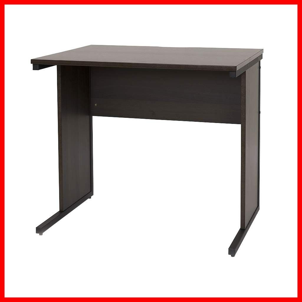 書斎デスク 作業台 学習デスク 勉強机 オフィステーブル ミーティングテーブル PCデスク 平机 シンプルデスク MOD-H 0870 会議テーブル パソコンデスク ダークブラウン コードすっきり 幅800×奥行700×高さ700 mm アイリスプラザ