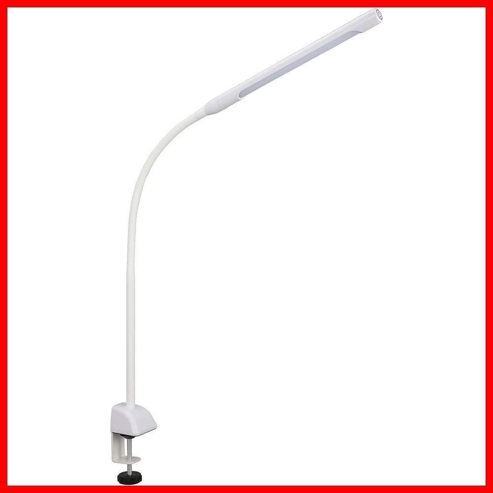 デスクライト デスクスタンド デスクランプ ホワイト 明るさ調節 3段階調光 OAL-LD42AG-W LEDクランプライト 06-3688 オーム電機  OHM - メルカリ