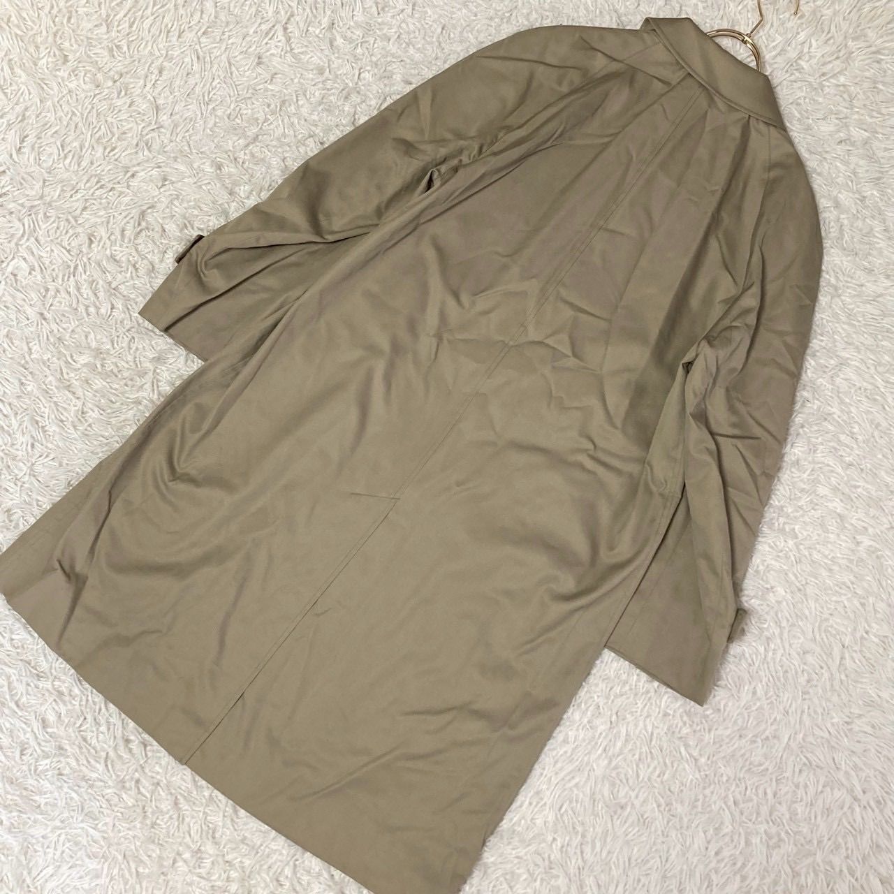 良品》Aquascutum トレンチコート ベージュ 36 ビジネス キレイめ