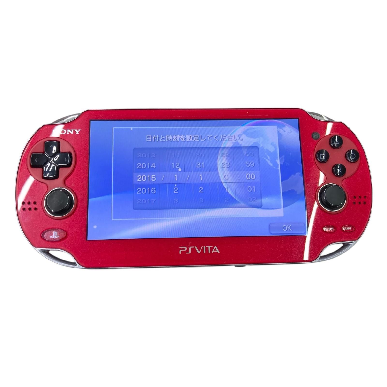 186000 動作確認済み SONY ソニー PSVita PCH-1000 コズミックレッド