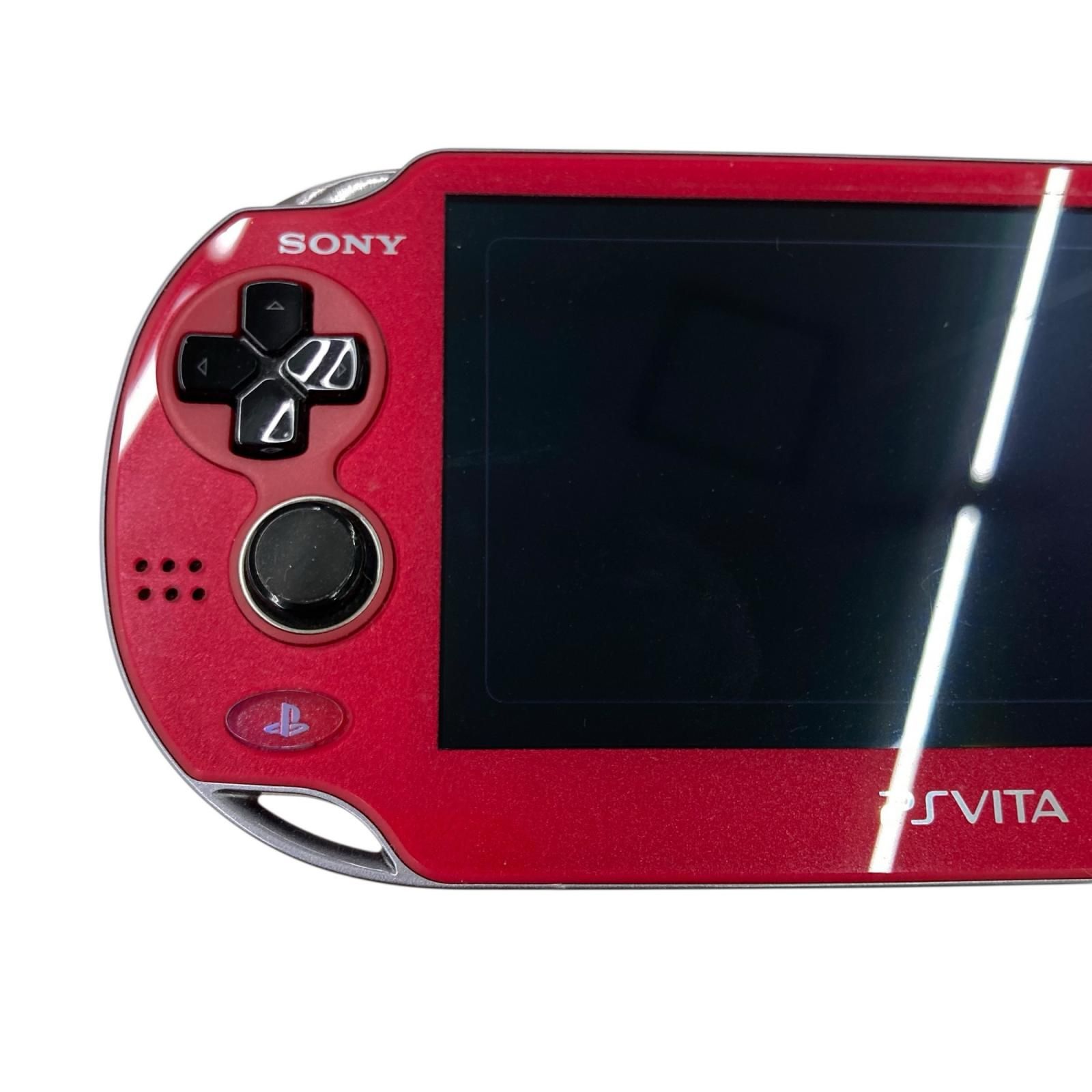 中古美品】PS Vita 本体コズミック・レッド ※動作確認済 SIE 