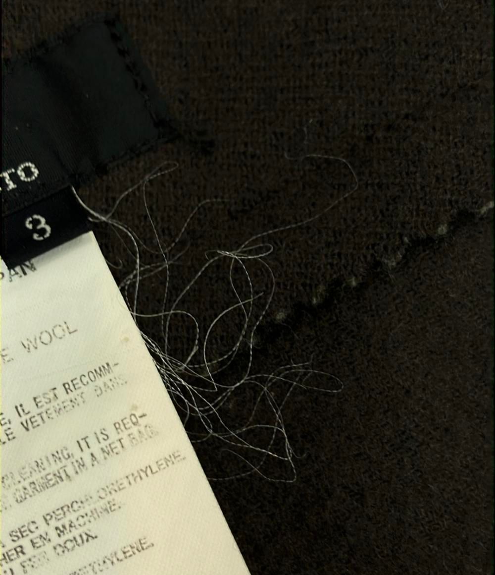 ワイズ 巻きスカート ロングスカート 3 ウール ラップ ブラウン YR-S23  