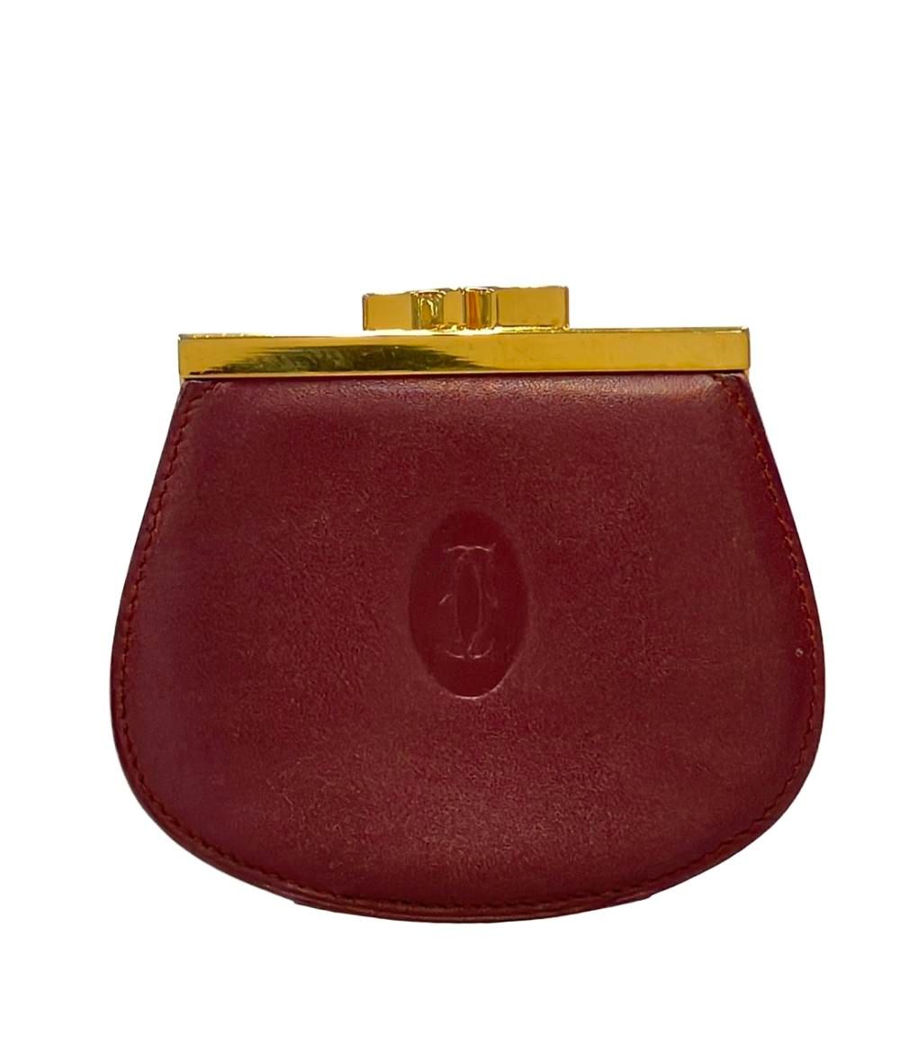 カルティエ コインケース がま口 マスト ドゥ カルティエ レディース