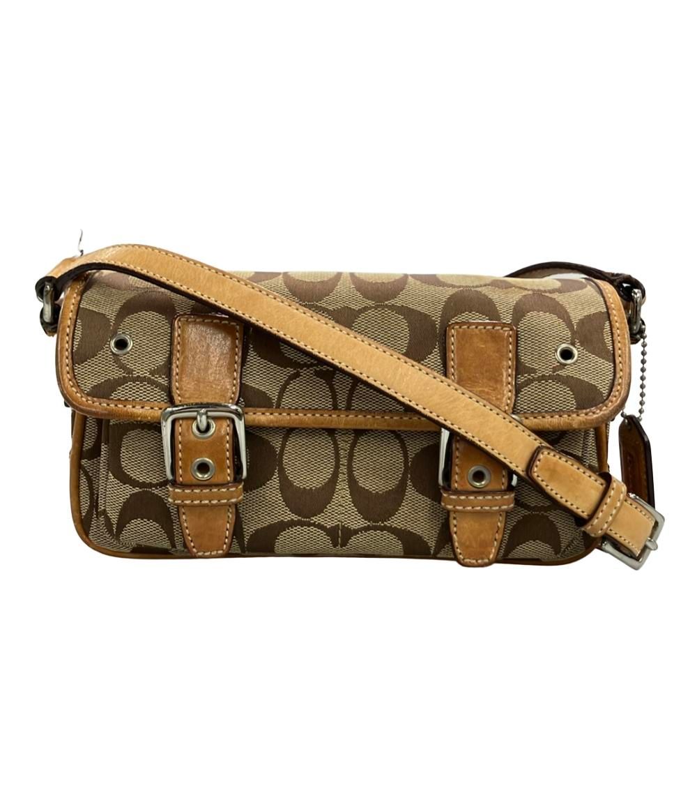 【美品】COACH コーチ シグネチャー ショルダーバッグ 肩掛け 希少 楽天市場】コーチ シグネチャー（素材（生地・毛糸）本革・斜め掛/肩掛