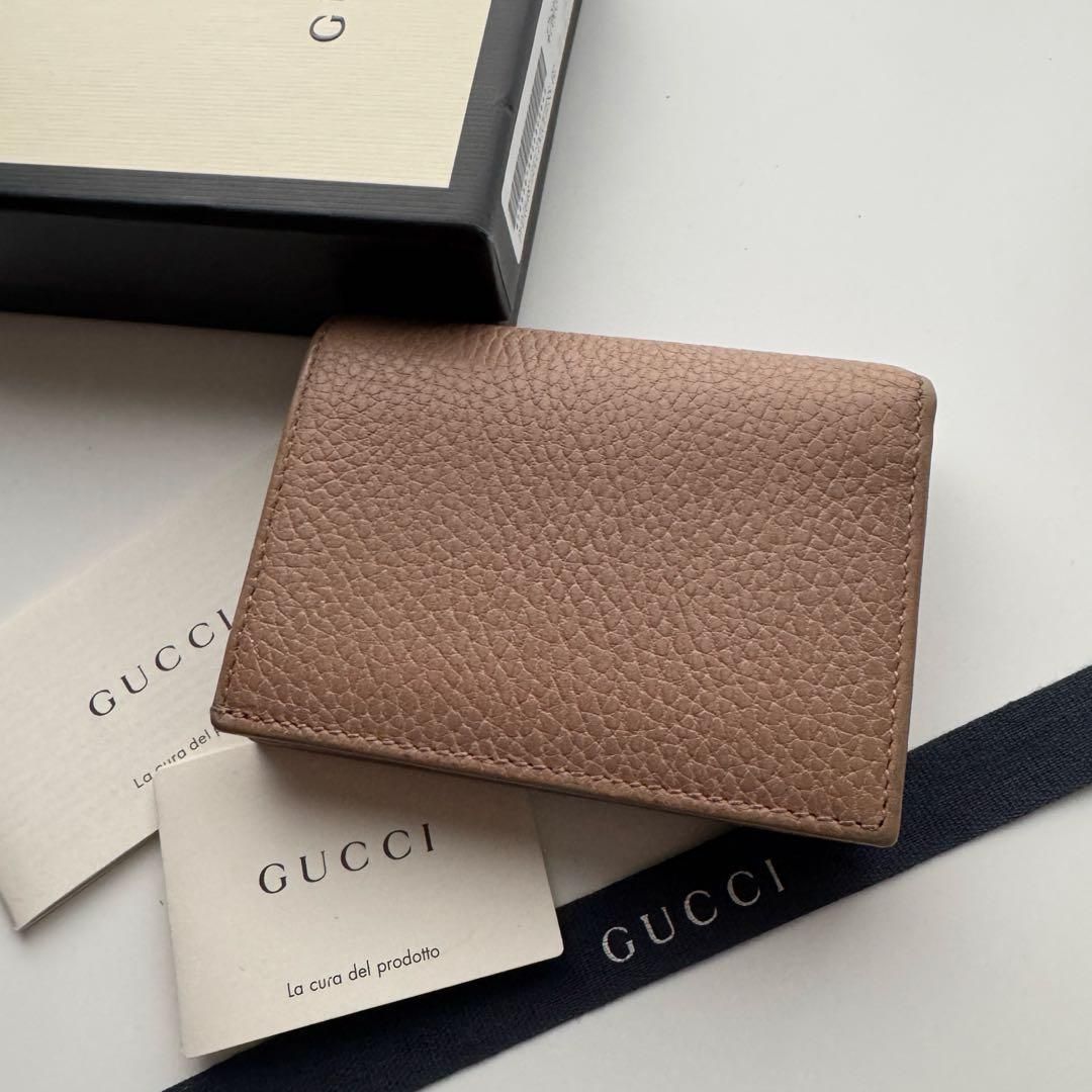 極上美品】 259 GUCCI グッチ 2つ折り 財布 コンパクト - メルカリ