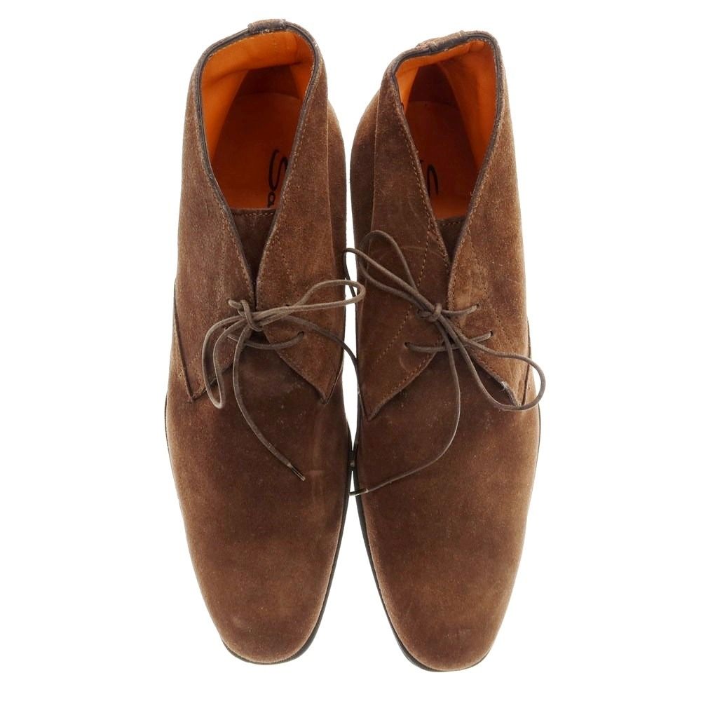 中古】サントーニ Santoni スエード チャッカブーツ ブラウン【サイズ7