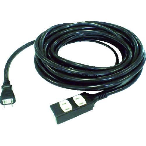 TRUSCO トラスコ ソフトタイププラグ 口タップ型 20 m ブラック TRIS 15-203-BK