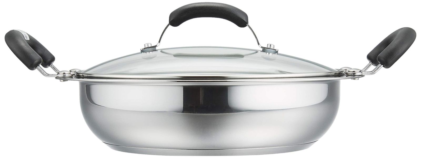  マイヤー Meyer 両手鍋 ホットポット 土鍋 24 cm ステンレス ガラス蓋付 ふっ素樹脂加工 HP 2-W フライパン 鍋 グリル