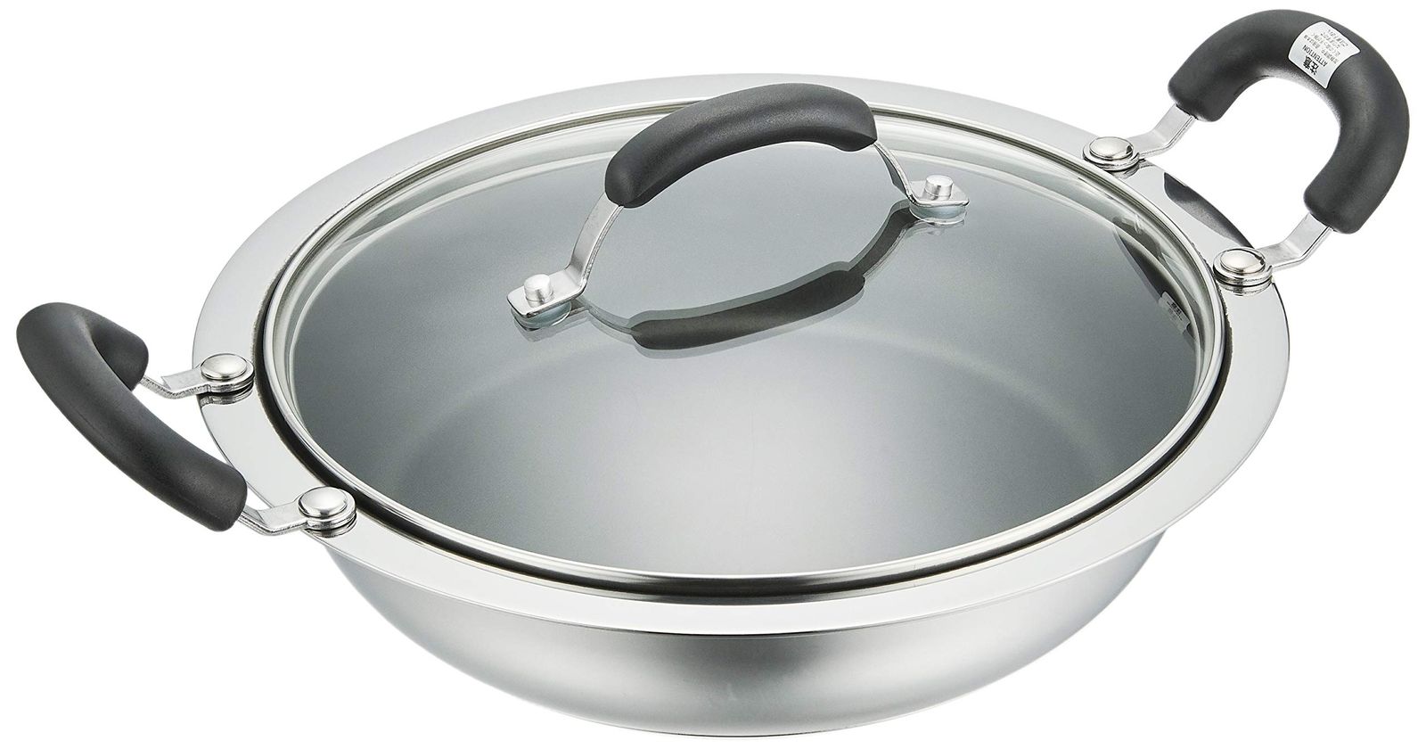 マイヤー Meyer 両手鍋 ホットポット 土鍋 24 cm ステンレス ガラス蓋付 ふっ素樹脂加工 HP 2-W