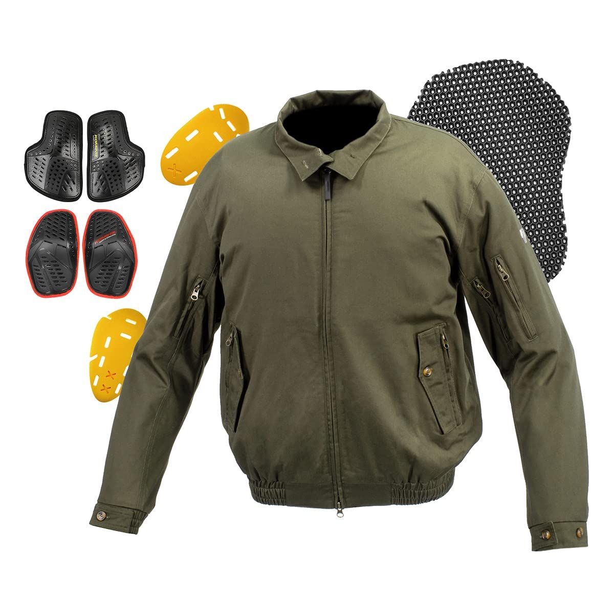 コミネ　バイク用ジャケット オリーブグリーン コミネバイク用ジャケット オリーブグリーン KOMINE オリーブグリーン