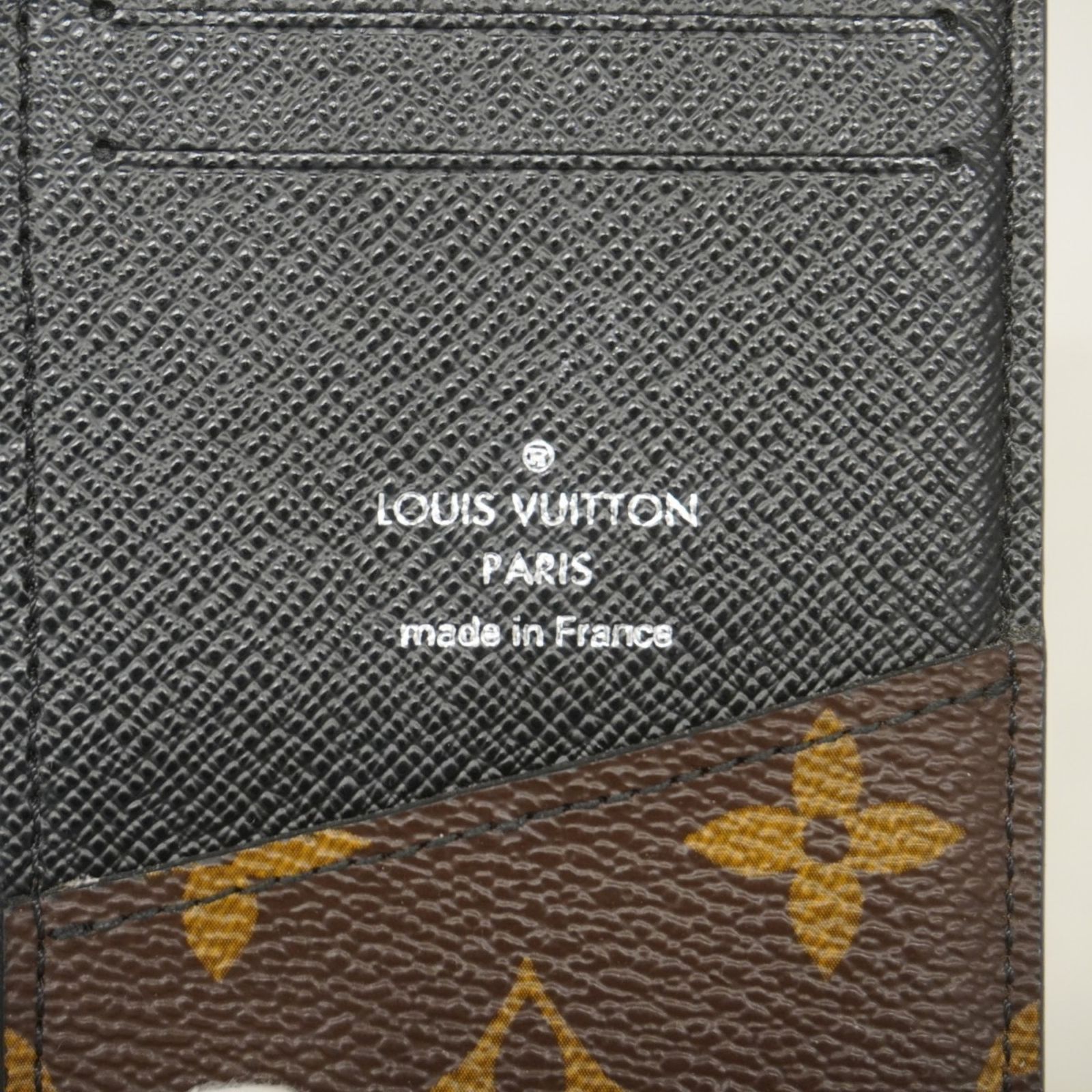 ルイヴィトン　オーガナイザードゥポッシュ モノグラム×黒　マカサー　名刺入れ 大人気♪国内】LV☆カードケース オーガナイザードゥ ポッシュ (Louis