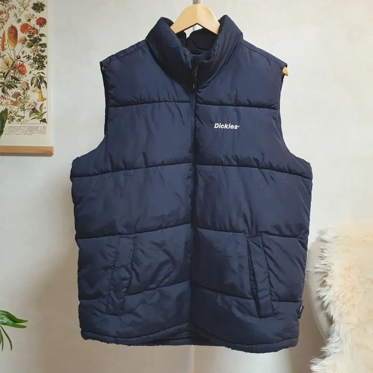 XL ディッキーズ ダウンベスト (ネイビー) - メルカリ
