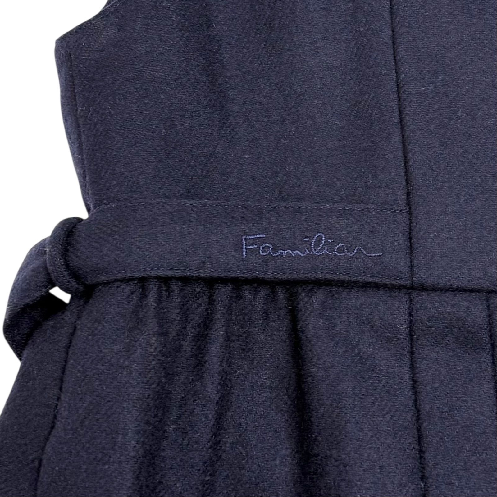 familiar ファミリア〉フォーマルワンピース ウール ネイビー 130 