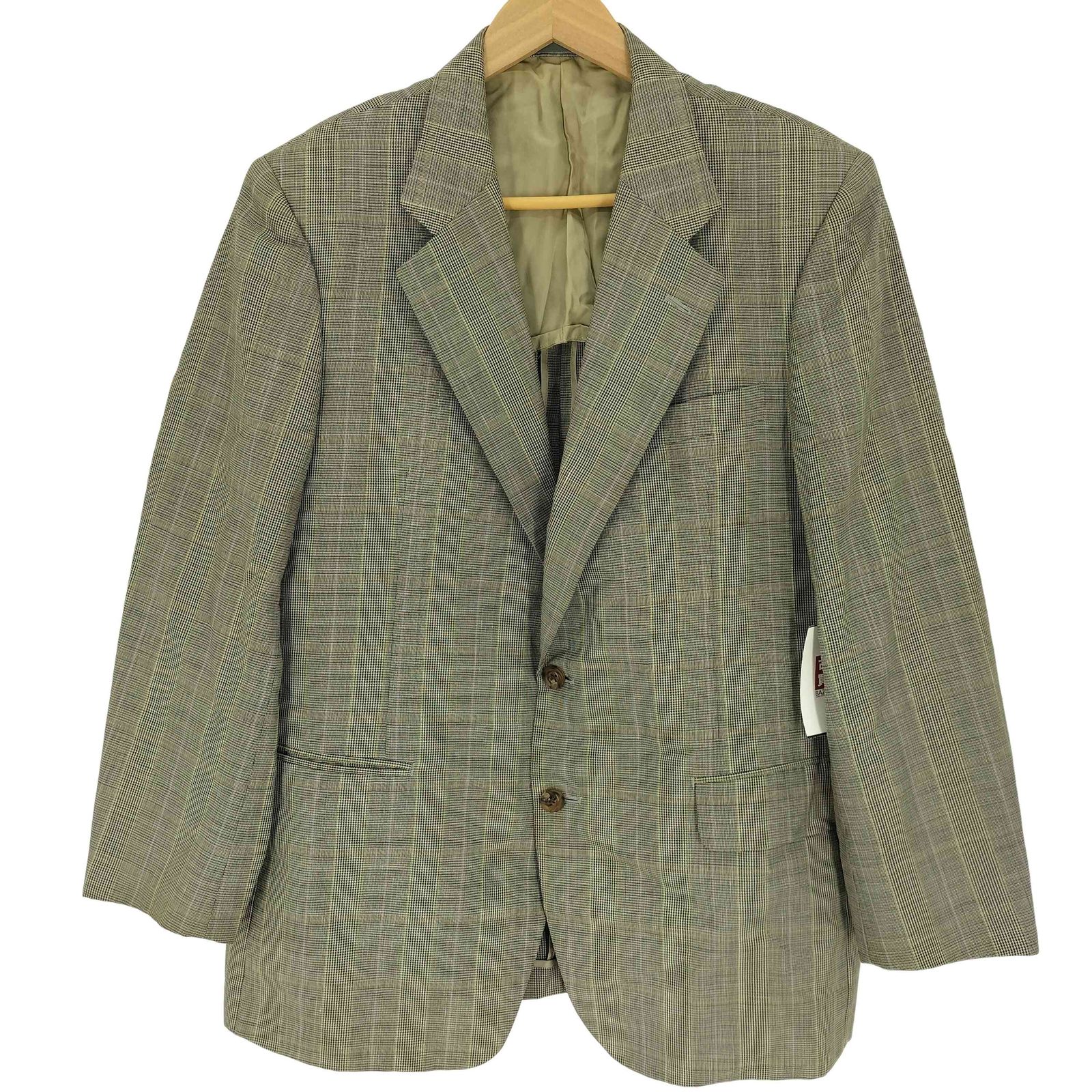 バーバリーズ BURBERRYS 80-90S グレンチェック シングルブレスト 2B 