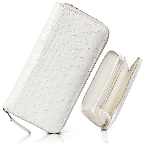 GROOVE GEAR 財布 メンズ 長財布 パイソン 蛇 蛇柄 ヘビ柄 ヘビ 革 蛇革 白蛇 ギフト ラウンドファスナー sr-1002 ホワイト 1022 dcf 6