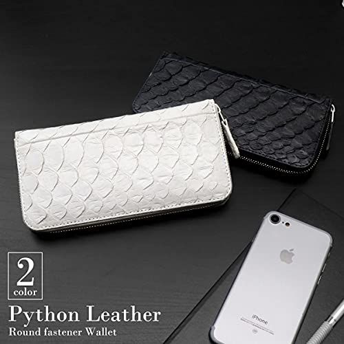 GROOVE GEAR 財布 メンズ 長財布 パイソン 蛇 蛇柄 ヘビ柄 ヘビ 革 蛇革 白蛇 ギフト ラウンドファスナー sr-1002 ホワイト 1022 dcf 6