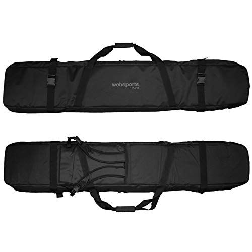 Websports 2 WAY オールインワン 背負い 肩掛け スキーケース 32759 ALL IN ONE 175-2 W ブラック ブレーキストッパー＆収納式バックパックショルダー付 スキー用品1式収納 4 aabd 155