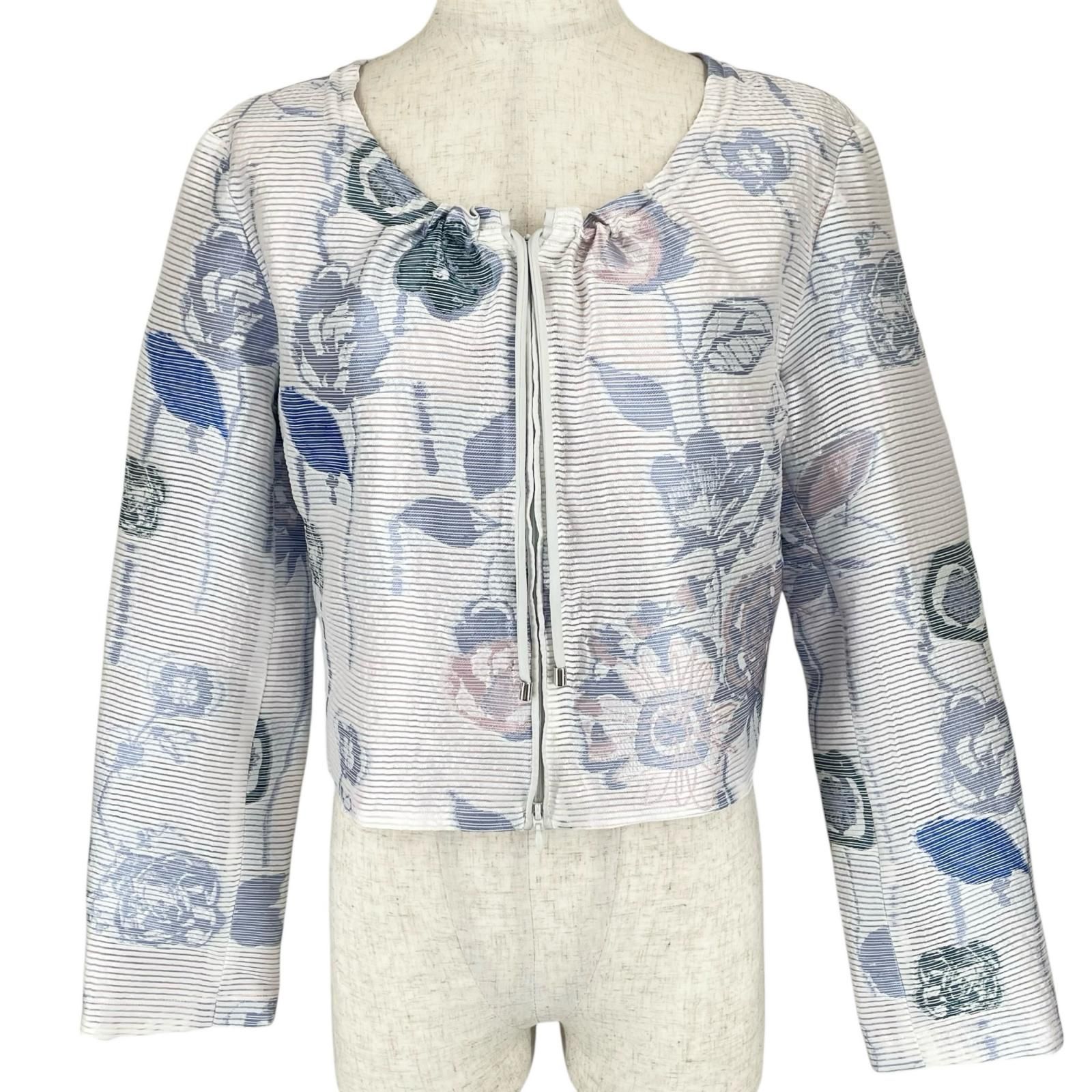 未使用品△EMPORIO ARMANI エンポリオ アルマーニ シルク混 花柄