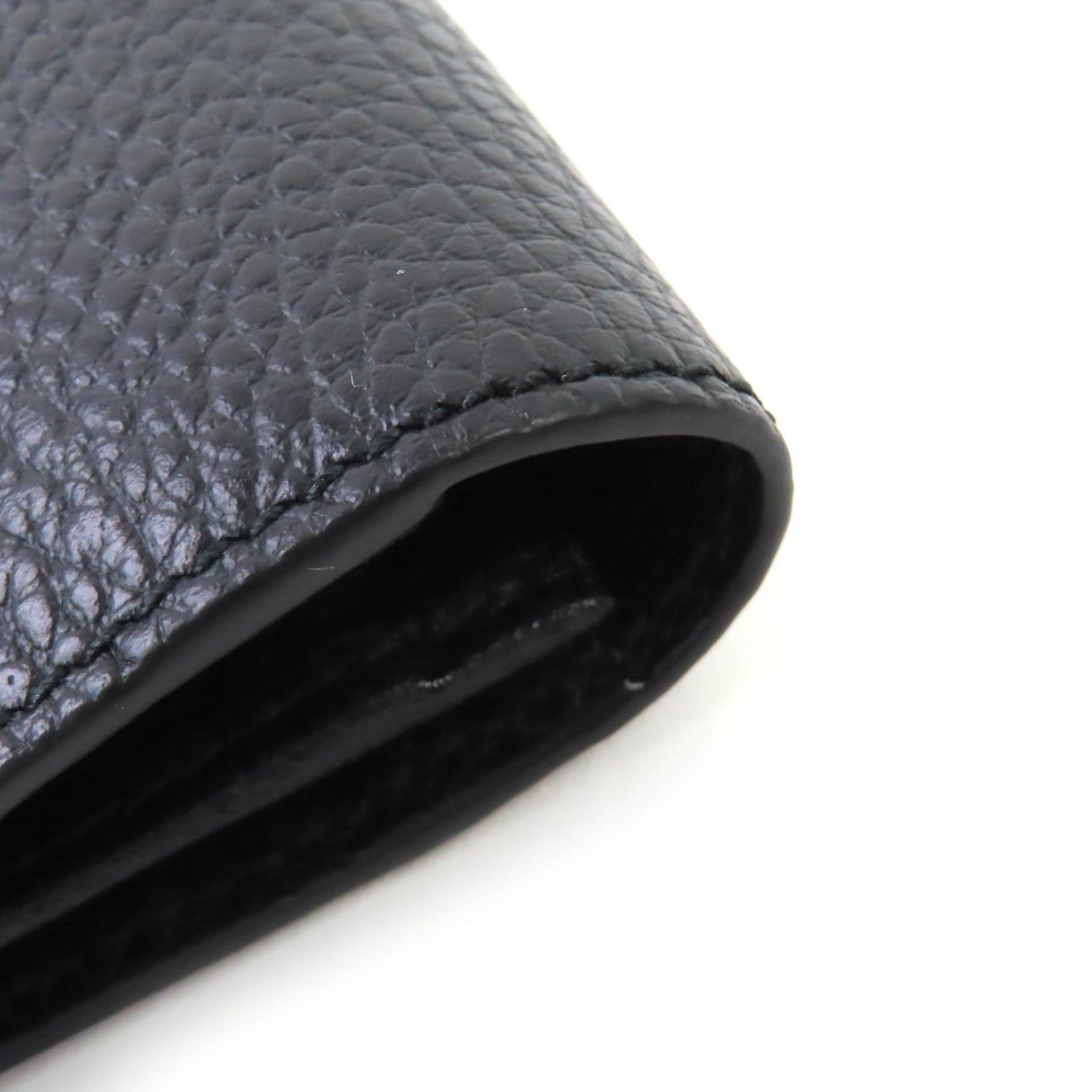 未使用品△GUCCI グッチ 449245 二つ折り ロゴ型押し レザー ロング