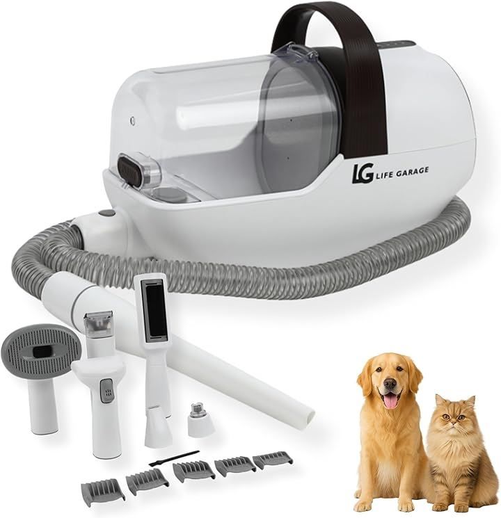 QIUYMI 犬用バリカン グルーミング掃除機 ペット用グルーミング掃除機 QIUYMI 犬用バリカン ペットの毛