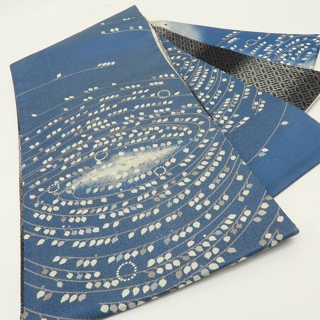 六花-RIKKA- 新品 正絹 やまと誂製 リバーシブル❀油断禁物の渦❀袋帯