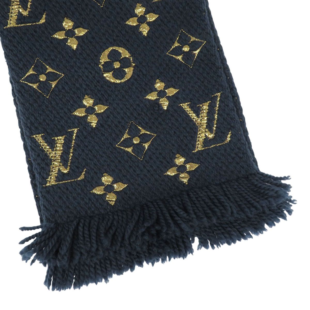 ルイヴィトン エシャルプ ロゴマニア シャイン マフラー モノグラム
